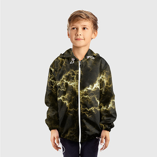 Детская ветровка Lightning yellow / 3D-Белый – фото 3