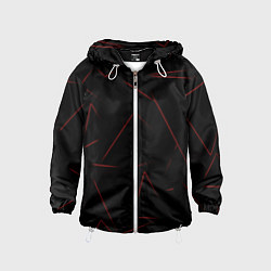 Ветровка с капюшоном детская Color red line, цвет: 3D-белый