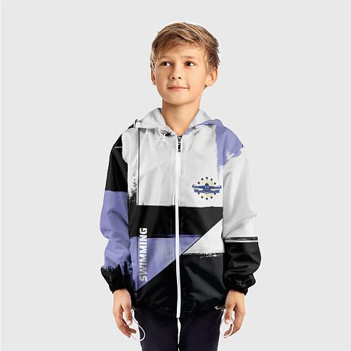 Детская ветровка Плавание спортивное / 3D-Белый – фото 3