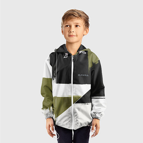 Детская ветровка Haval логотип / 3D-Белый – фото 3