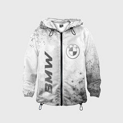 Ветровка с капюшоном детская BMW - white gradient вертикально, цвет: 3D-черный
