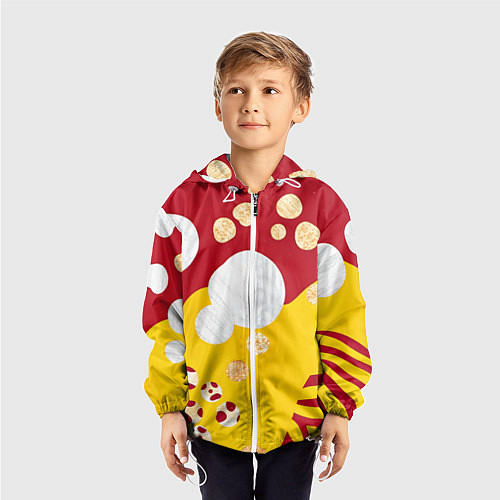 Детская ветровка Анималистичный паттерн / 3D-Белый – фото 3