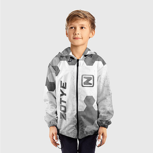 Детская ветровка Zotye - white gradient вертикально / 3D-Черный – фото 3