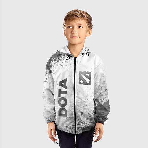 Детская ветровка Dota - white gradient вертикально / 3D-Черный – фото 3