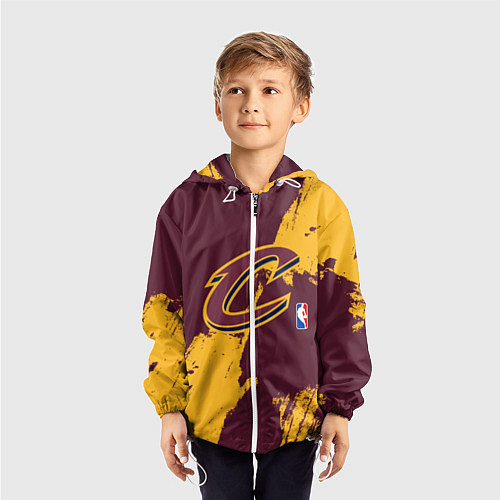 Детская ветровка Cleveland Cavaliers NBA team / 3D-Белый – фото 3