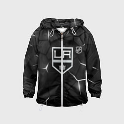 Ветровка с капюшоном детская Лос Анджелес Кингз - НХЛ хоккей, цвет: 3D-белый
