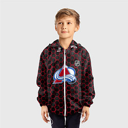 Ветровка с капюшоном детская Колорадо Эвеланш - соты с подсветкой, цвет: 3D-белый — фото 2