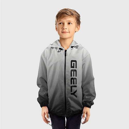 Детская ветровка Geely серый текстурный / 3D-Черный – фото 3