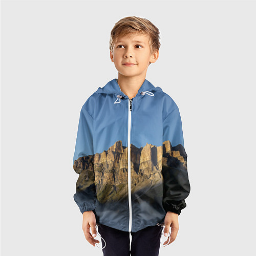 Детская ветровка Гора Метиген / 3D-Белый – фото 3