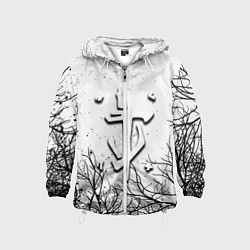 Ветровка с капюшоном детская Doom dark age, цвет: 3D-белый