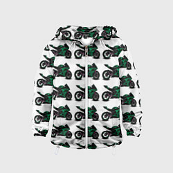 Детская ветровка Motorbike dark green