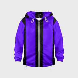 Детская ветровка Color purple black stripes