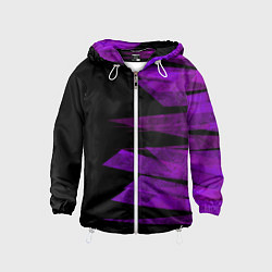 Детская ветровка Color purple black stripes