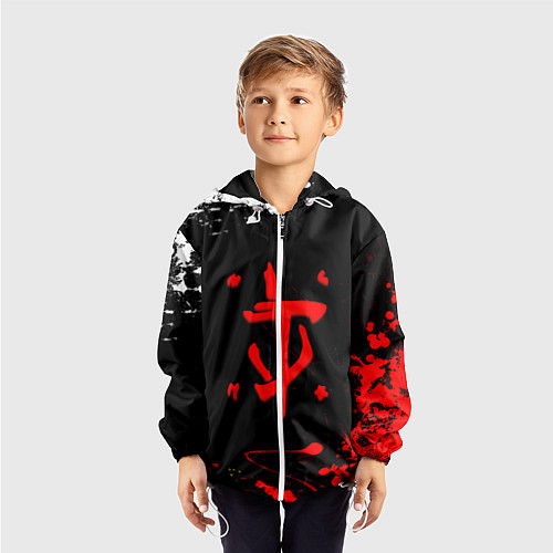Детская ветровка Doom краски всплеск / 3D-Белый – фото 3