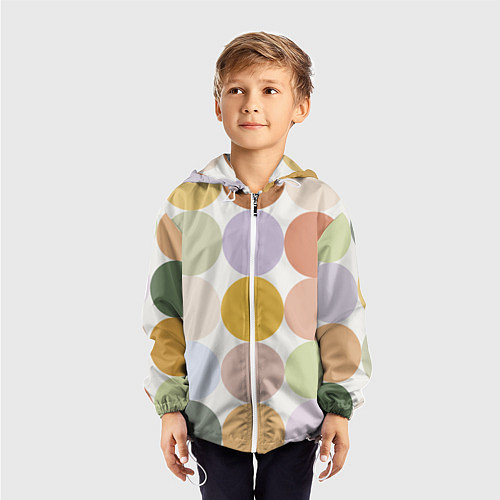 Детская ветровка Цветочный горошек / 3D-Белый – фото 3