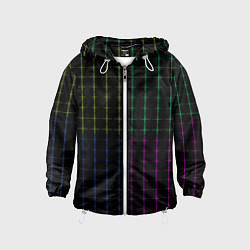 Детская ветровка Color black multicolored stripes
