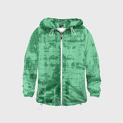 Ветровка с капюшоном детская Текстура с потертостями, цвет: 3D-белый