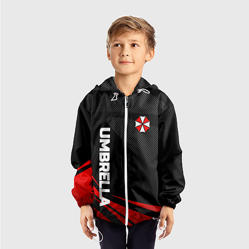 Детская ветровка Umbrella - спорт / 3D-Белый – фото 3