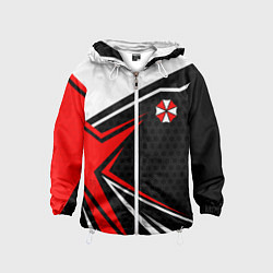 Ветровка с капюшоном детская Umbrella - red uniform, цвет: 3D-белый
