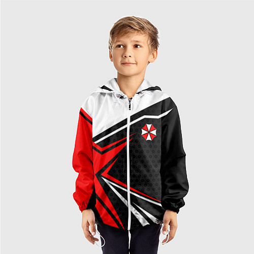 Детская ветровка Umbrella - red uniform / 3D-Белый – фото 3