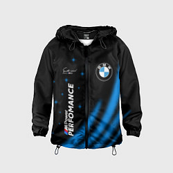 Ветровка с капюшоном детская BMW Power Performance, цвет: 3D-черный