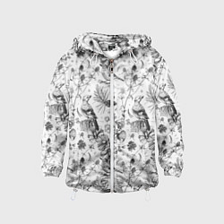 Ветровка с капюшоном детская Бузулукский бор, цвет: 3D-белый