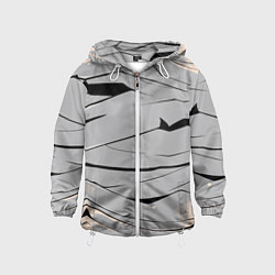 Ветровка с капюшоном детская Мумия бинты, цвет: 3D-белый