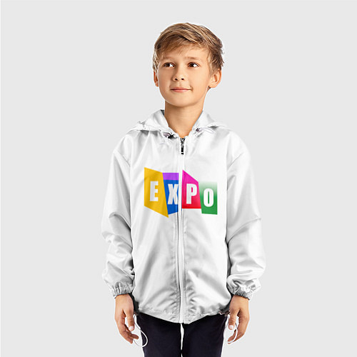 Детская ветровка Expo Выстовка / 3D-Белый – фото 3