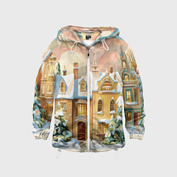 Детская ветровка Новогодний город