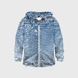 Ветровка с капюшоном детская Налипший снег, цвет: 3D-белый