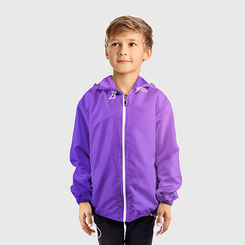 Детская ветровка The color is purple / 3D-Белый – фото 3
