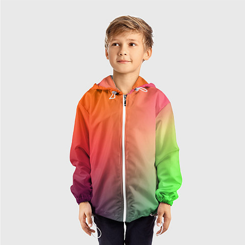 Детская ветровка Color multicolored / 3D-Белый – фото 3