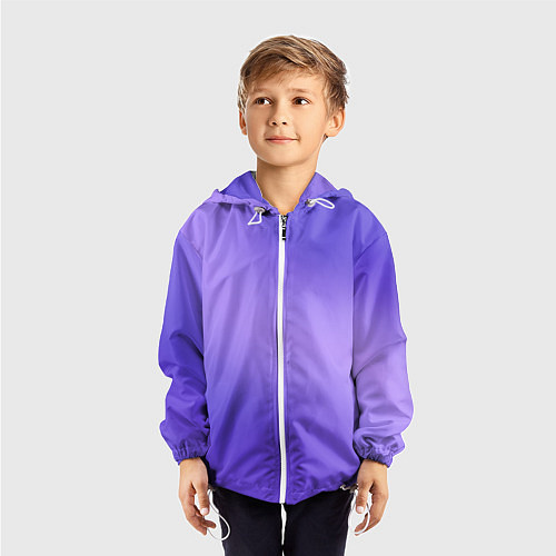 Детская ветровка Color purple gradient / 3D-Белый – фото 3