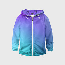 Ветровка с капюшоном детская Color multi-colored gradient, цвет: 3D-белый