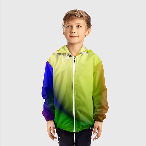 Детская ветровка The color is multicolored / 3D-Белый – фото 3