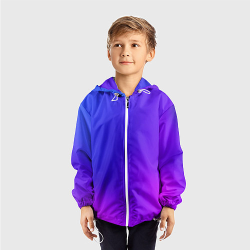 Детская ветровка Color multicolored gradient / 3D-Белый – фото 3