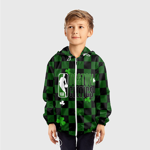 Детская ветровка NBA Boston Celtics / 3D-Белый – фото 3