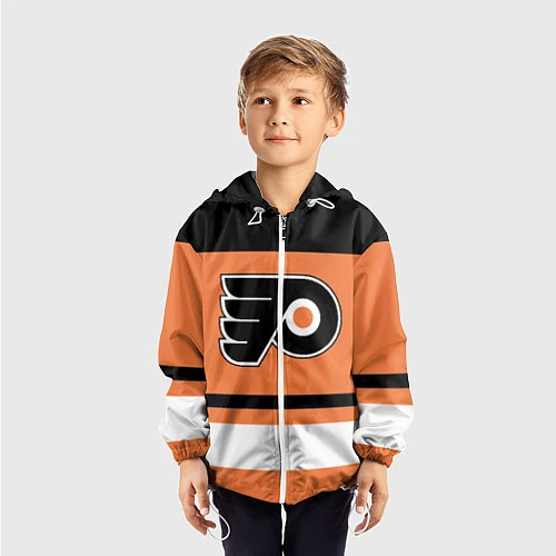 Детская ветровка Philadelphia Flyers / 3D-Белый – фото 3