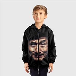 Ветровка с капюшоном детская Джеки Чан, цвет: 3D-черный — фото 2