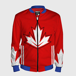 Бомбер мужской Сборная Канады: домашняя форма, цвет: 3D-синий