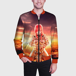 Бомбер мужской Fairy Tail, цвет: 3D-красный — фото 2