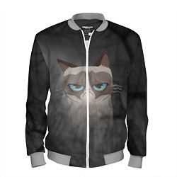 Бомбер мужской Grumpy Cat, цвет: 3D-меланж