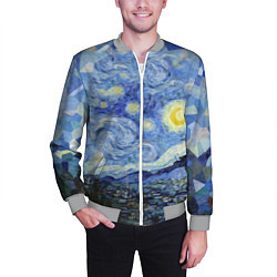 Бомбер мужской Звездная ночь, цвет: 3D-меланж — фото 2