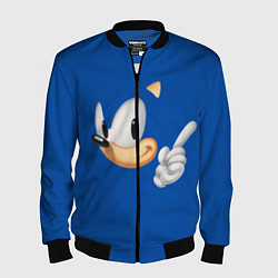 Бомбер мужской Соник, цвет: 3D-черный