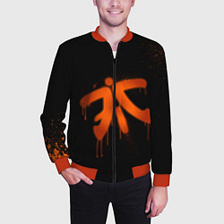 Бомбер мужской Fnatic: Black collection, цвет: 3D-красный — фото 2