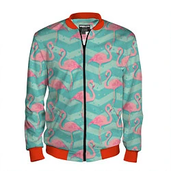 Мужской бомбер Flamingo Pattern