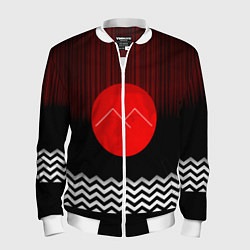 Бомбер мужской Twin Peaks Sun, цвет: 3D-белый