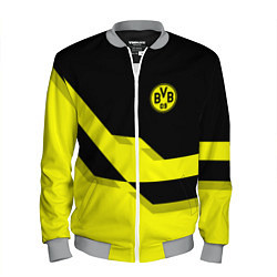 Бомбер мужской BVB FC: Yellow style, цвет: 3D-меланж