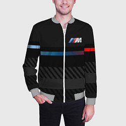 Бомбер мужской BMW: Brand Lines, цвет: 3D-меланж — фото 2