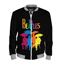 Бомбер мужской The Beatles: Colour Rain, цвет: 3D-меланж